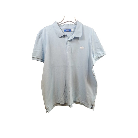 Adidas Men's Golf Polo Light Blue with Logo 2XL - Picture 1 of 6